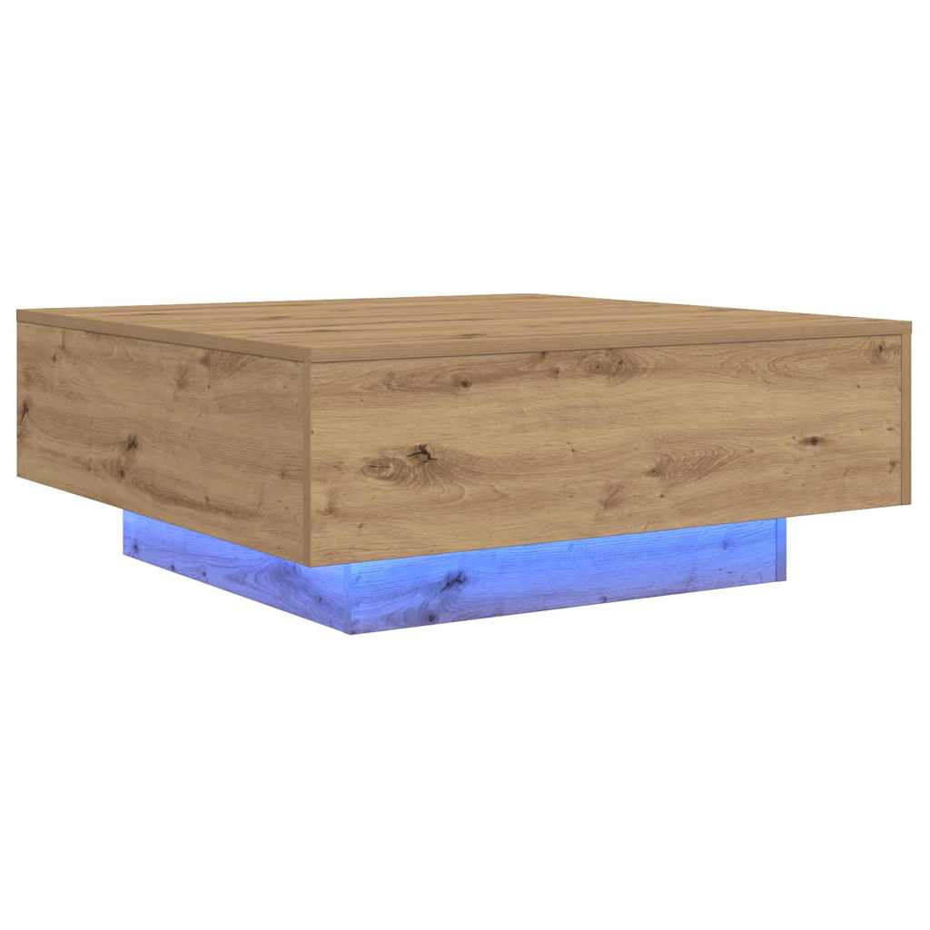 vidaXL Dąb artisan 80 x 80 x 31 cm Drewno inżynieryjne