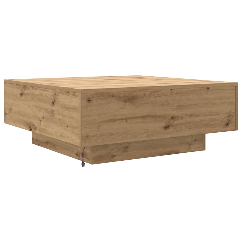 vidaXL Dąb artisan 80 x 80 x 31 cm Drewno inżynieryjne