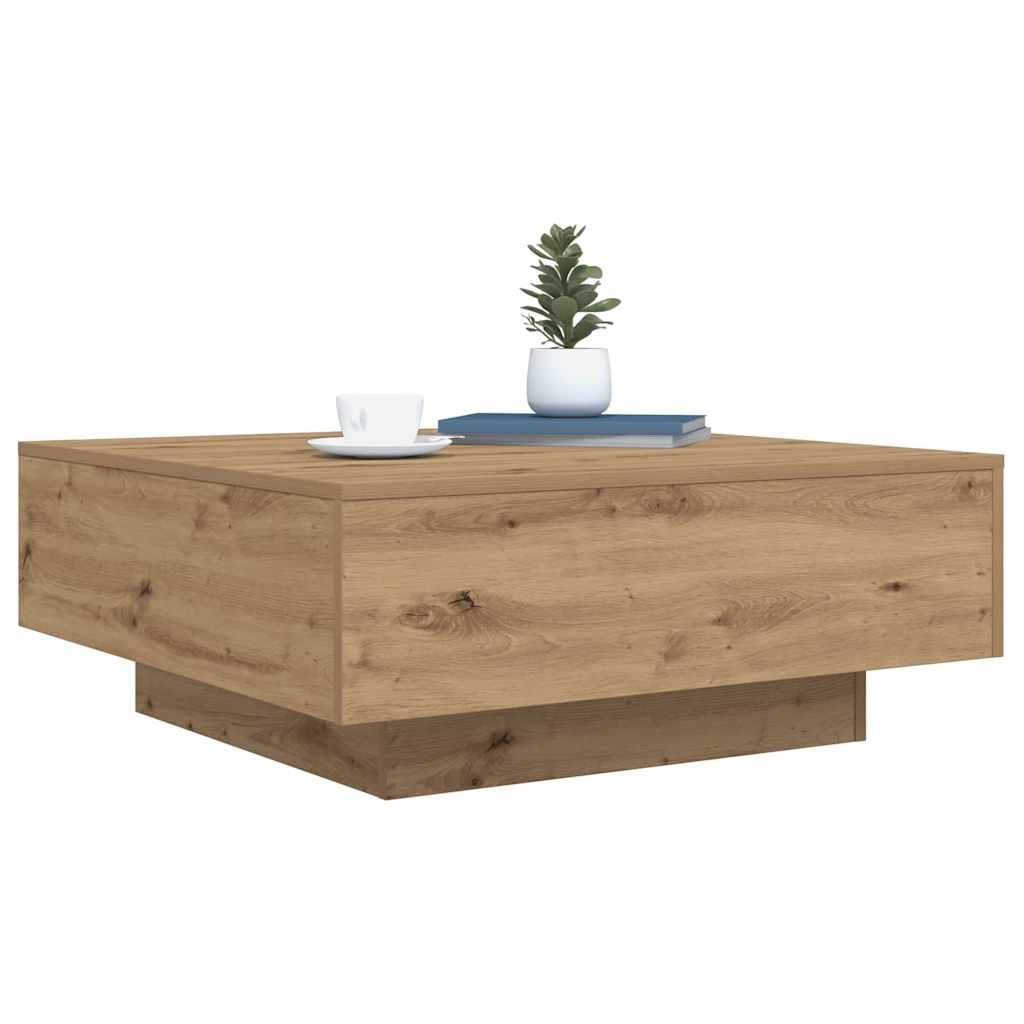 vidaXL Dąb artisan 80 x 80 x 31 cm Drewno inżynieryjne