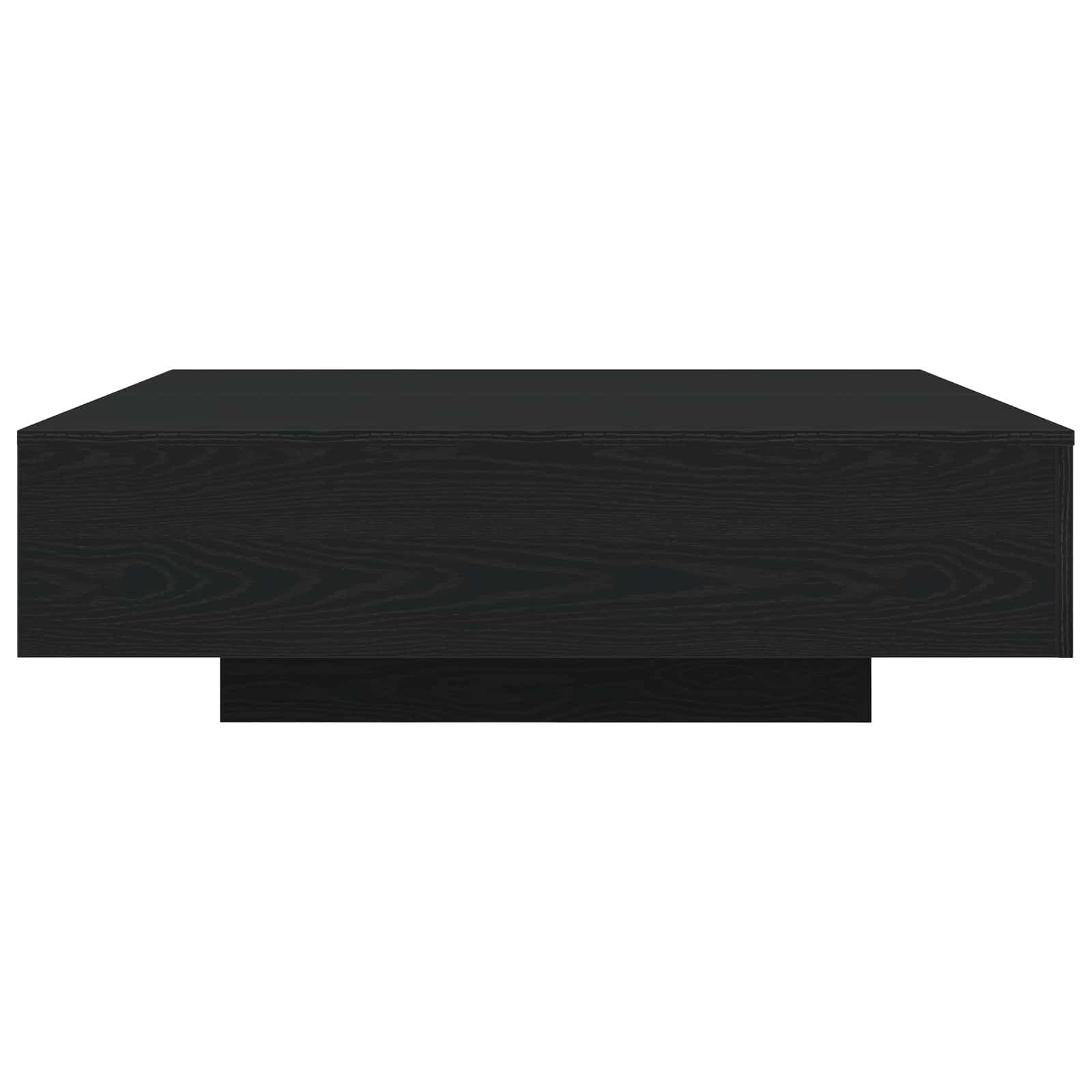 vidaXL Stolik kawowy Ze LED Lights Czarny Dąb 100 x 100 x 31 cm