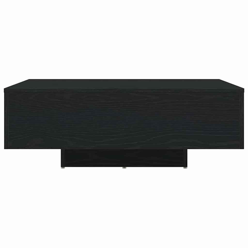 vidaXL Stolik kawowy Ze LED Lights Czarny Dąb 85 x 55 x 31 cm