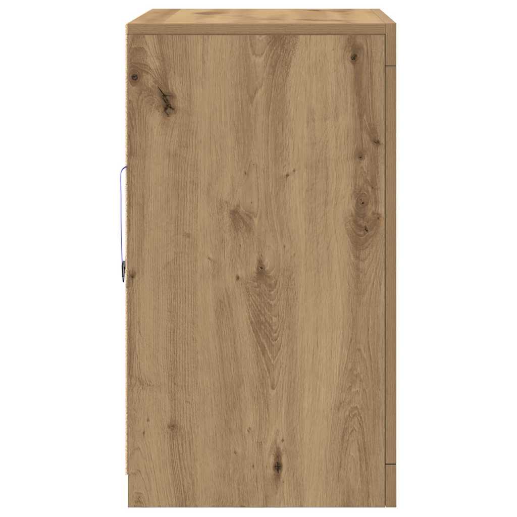 vidaXL Komoda LED 2 pcs Dąb rzemieślniczy 41 x 37 x 67 cm