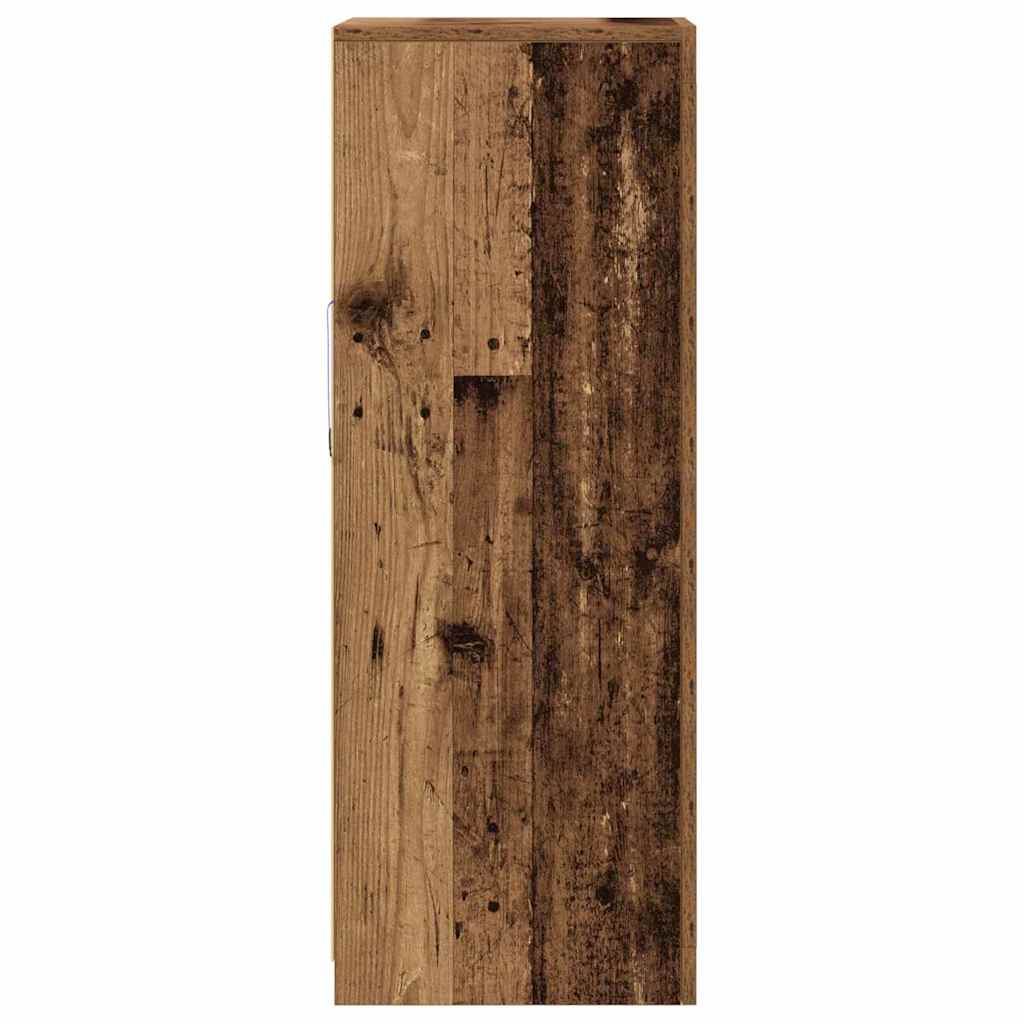 vidaXL Komoda LED Brązowy 41 x 37 x 100 cm Materiał drewnopochodny