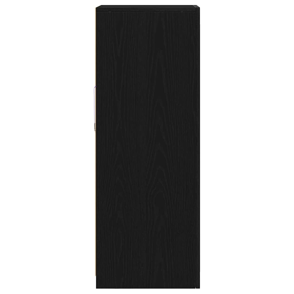vidaXL Komoda LED Czarny 41 x 37 x 100 cm Materiał drewnopochodny