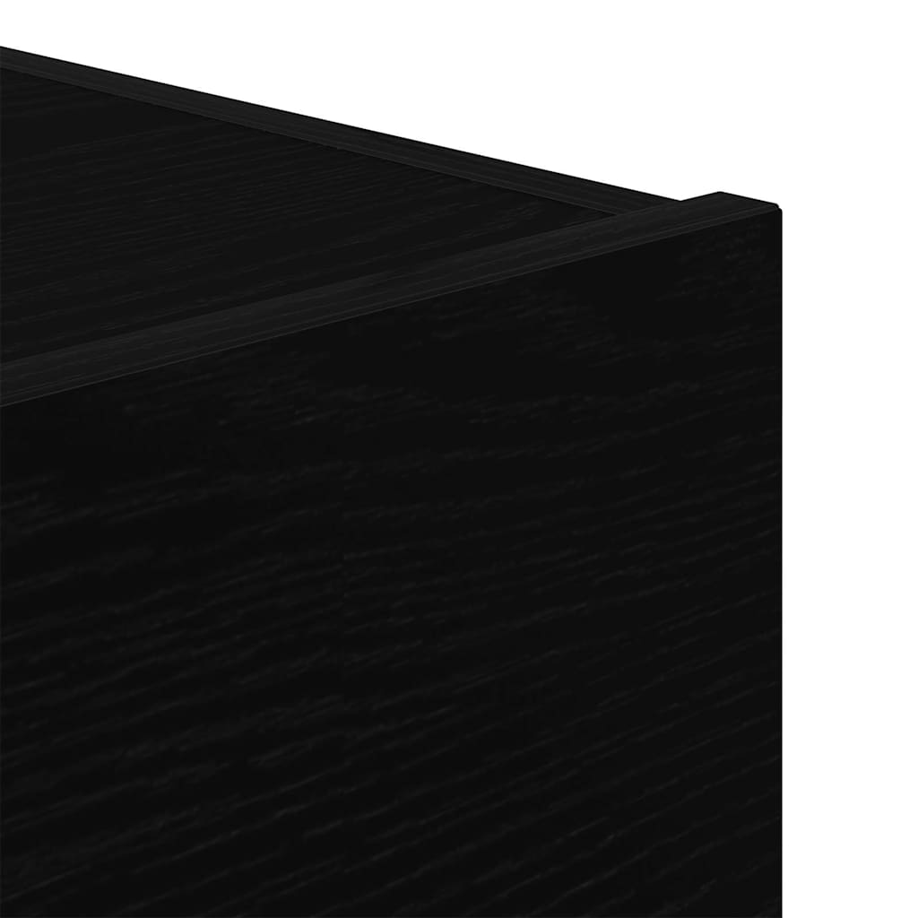 vidaXL Szafka Nocna Czarny Dąb 45 x 40 x 55 cm Materiał drewnopochodny