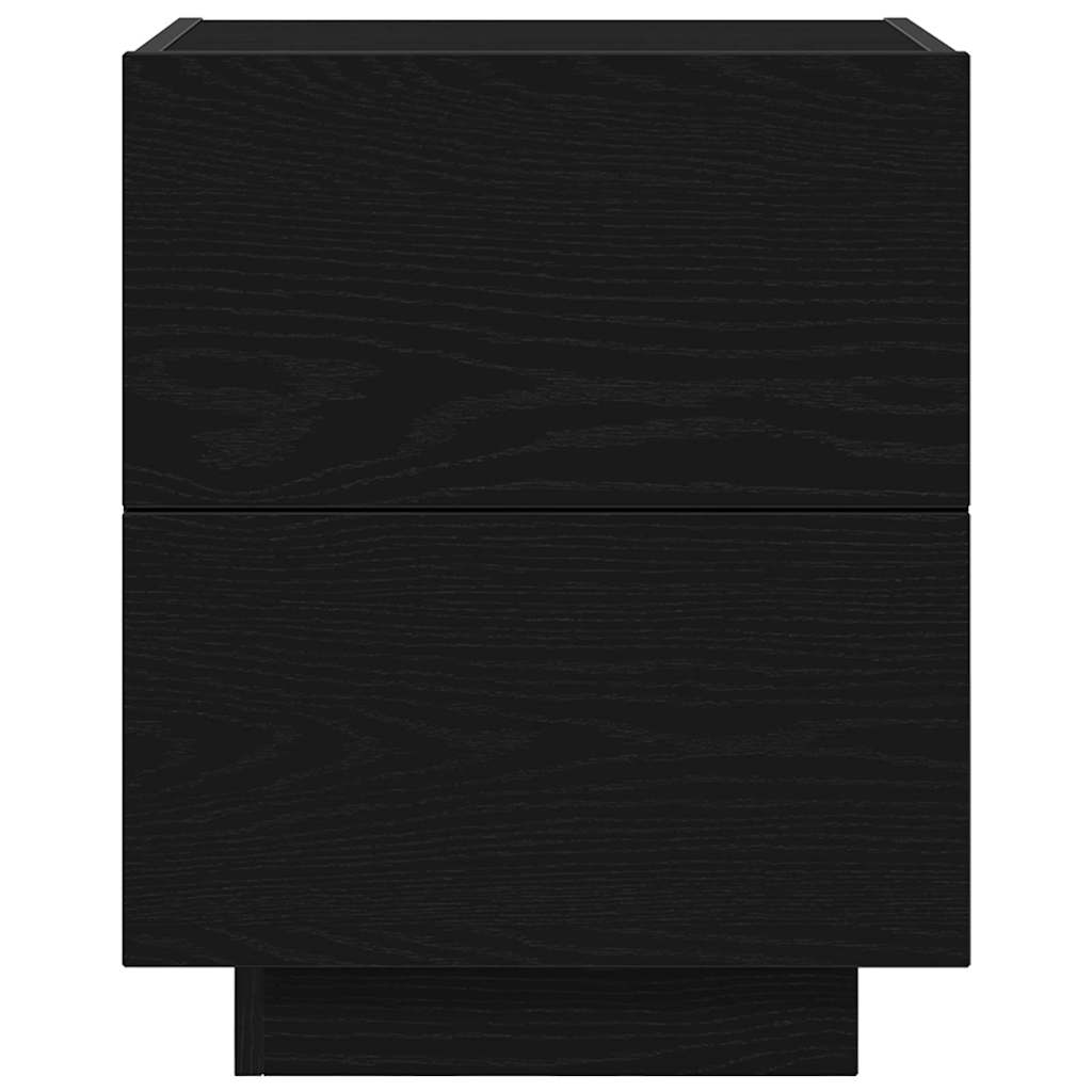 vidaXL Szafka Nocna Czarny Dąb 45 x 40 x 55 cm Materiał drewnopochodny