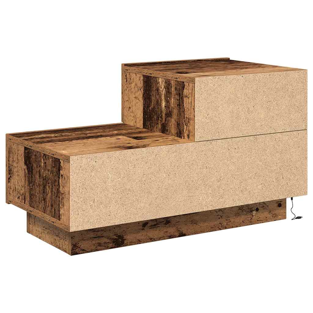 vidaXL Szafka Nocna z szufladą Stare drewno 70 x 36 x 40,5 cm