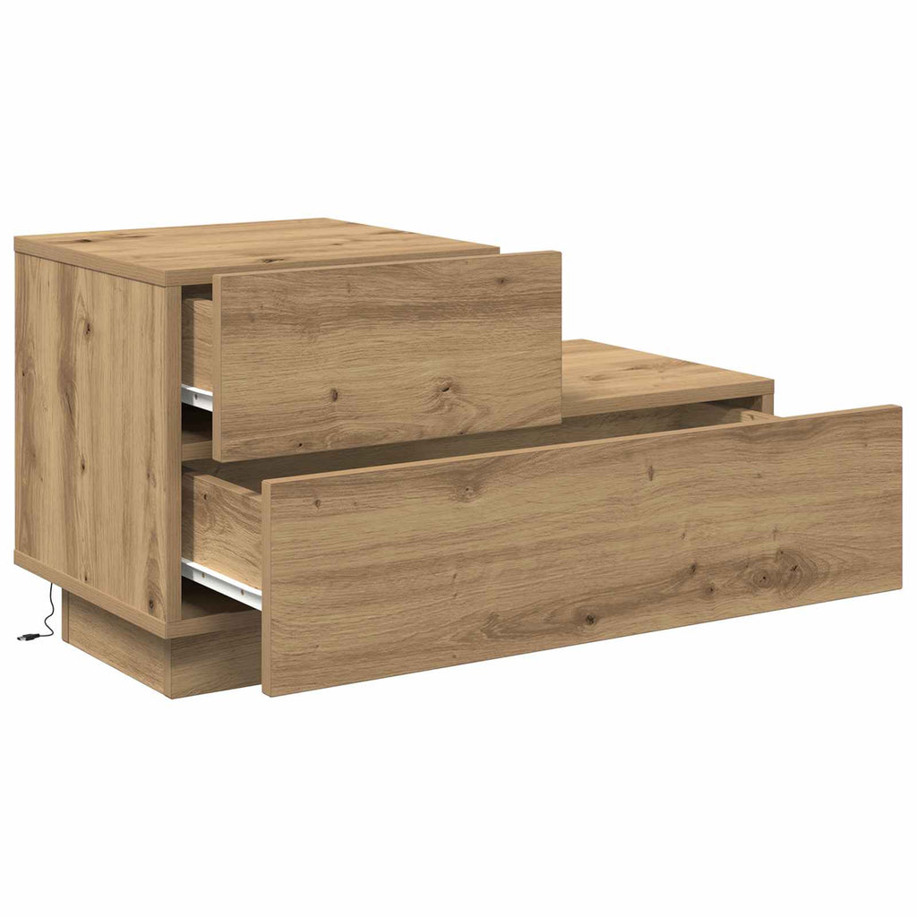 vidaXL Szafka Nocna z szufladą Dąb rzemieślniczy 70 x 36 x 40,5 cm