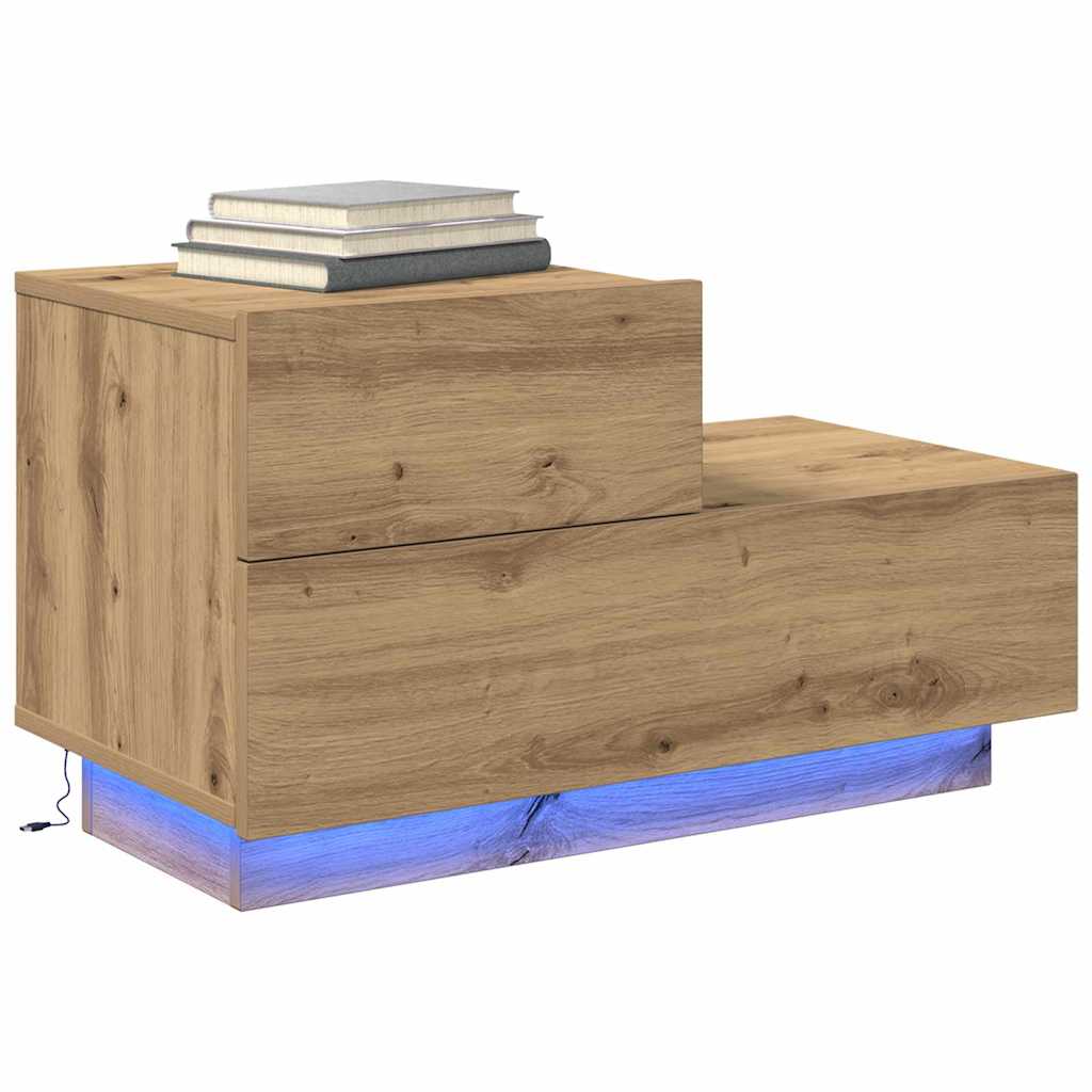 vidaXL Szafka Nocna z szufladą Dąb rzemieślniczy 70 x 36 x 40,5 cm