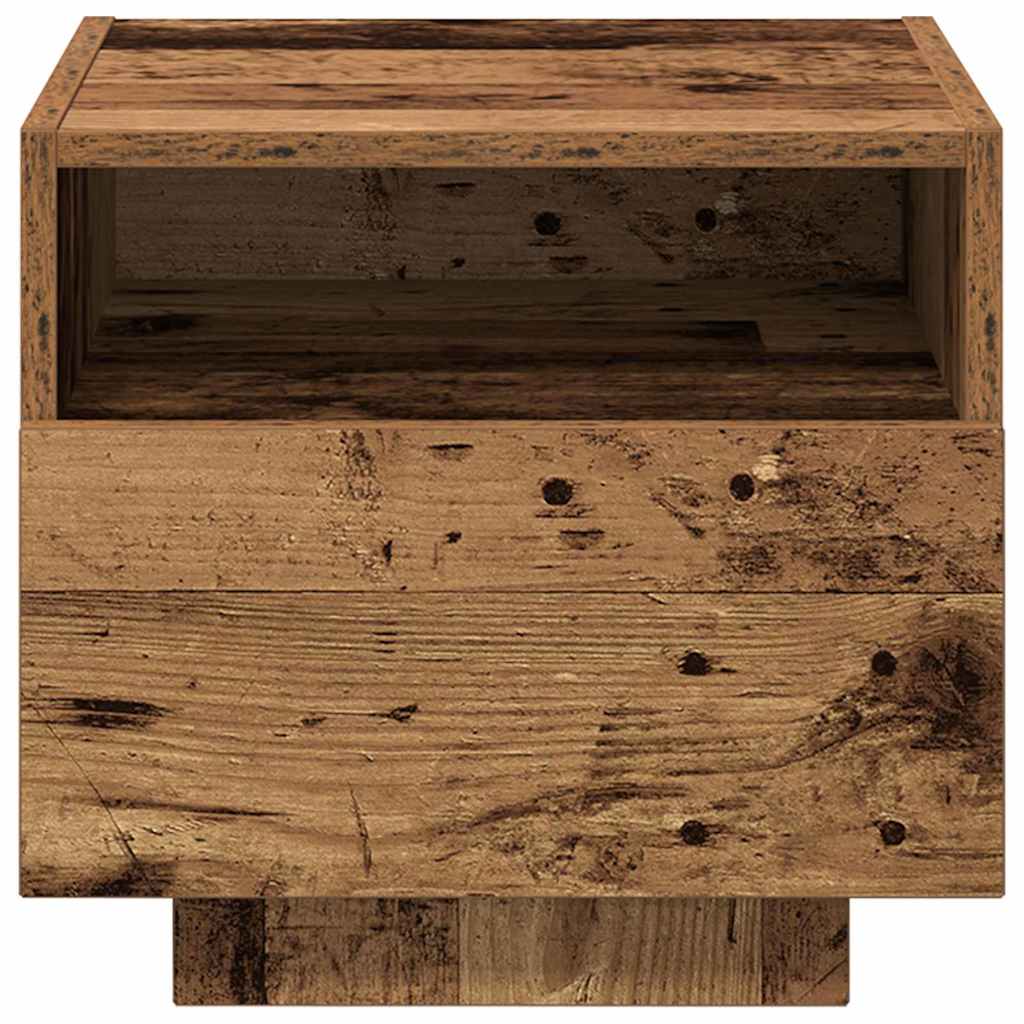 vidaXL Szafka Nocna z szufladą Stare drewno 40 x 39 x 37 cm