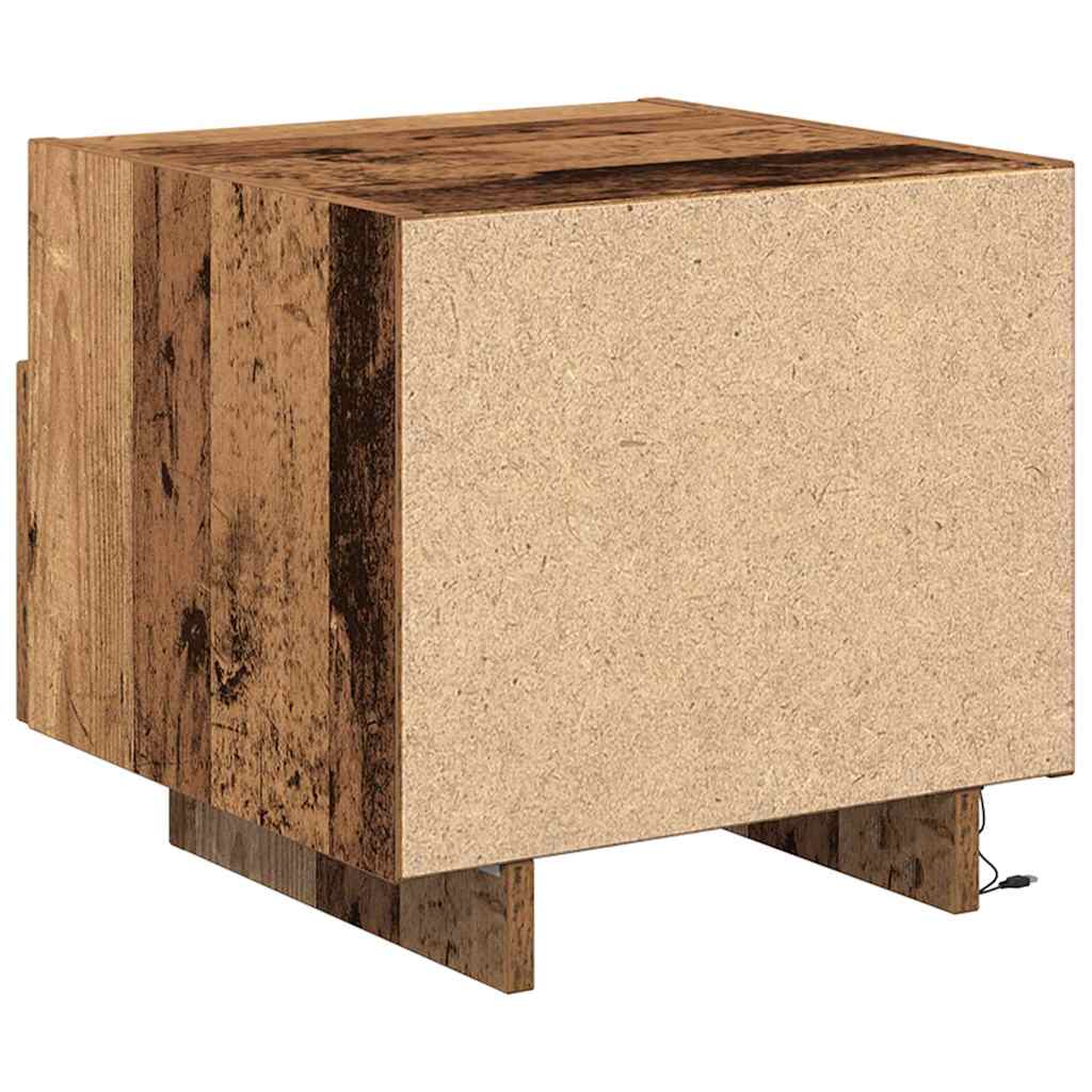 vidaXL Szafka Nocna z szufladą 2 pcs Stare drewno 40 x 39 x 37 cm