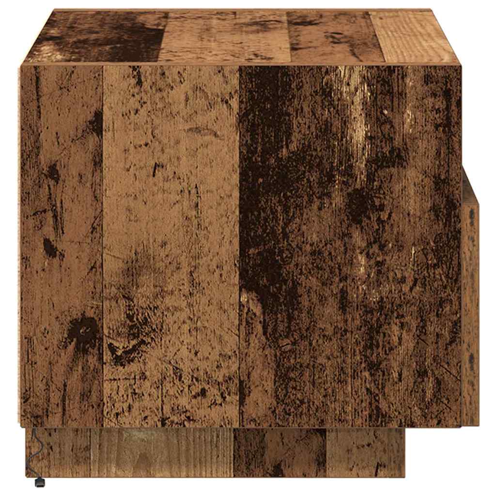 vidaXL Szafka Nocna z szufladą 2 pcs Stare drewno 40 x 39 x 37 cm