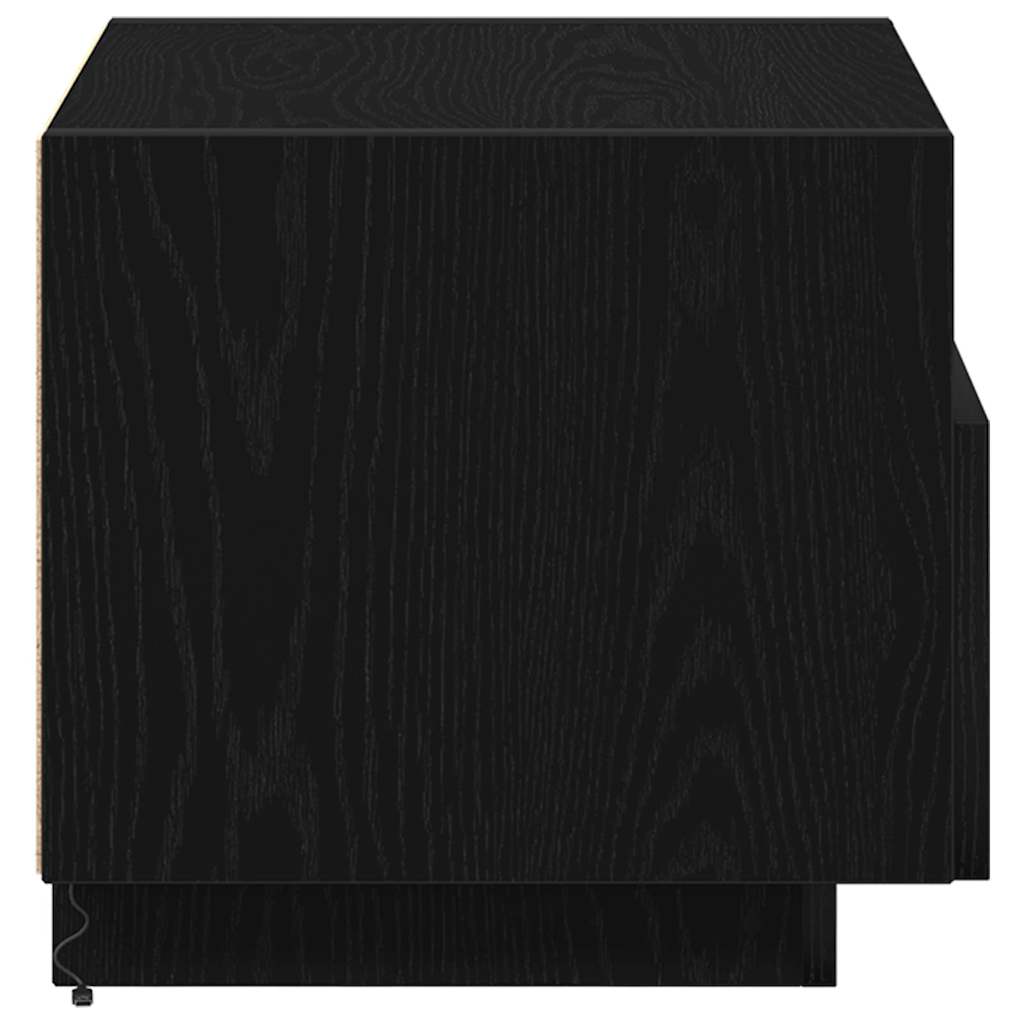 vidaXL Szafka Nocna z szufladą 2 pcs Czarny Dąb 40 x 39 x 37 cm