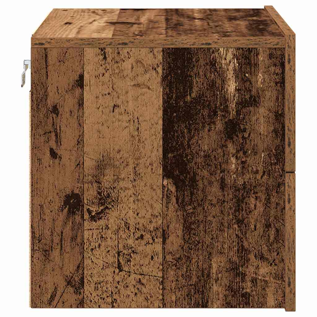 vidaXL Szafka Nocna z szufladą Stare drewno 50 x 39 x 41 cm