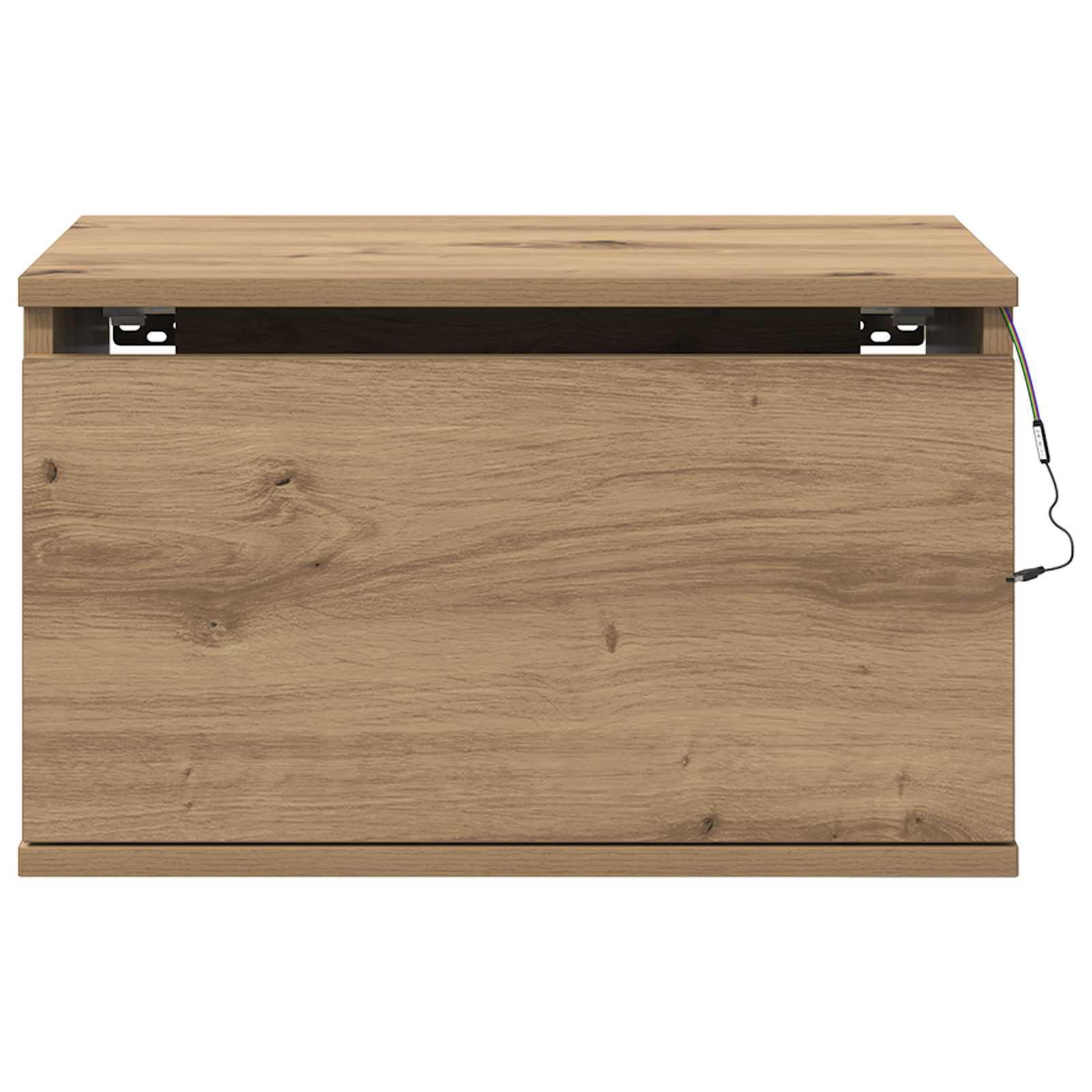 vidaXL Ścienny stolik nocny Dąb rzemieślniczy 50 x 36 x 30 cm