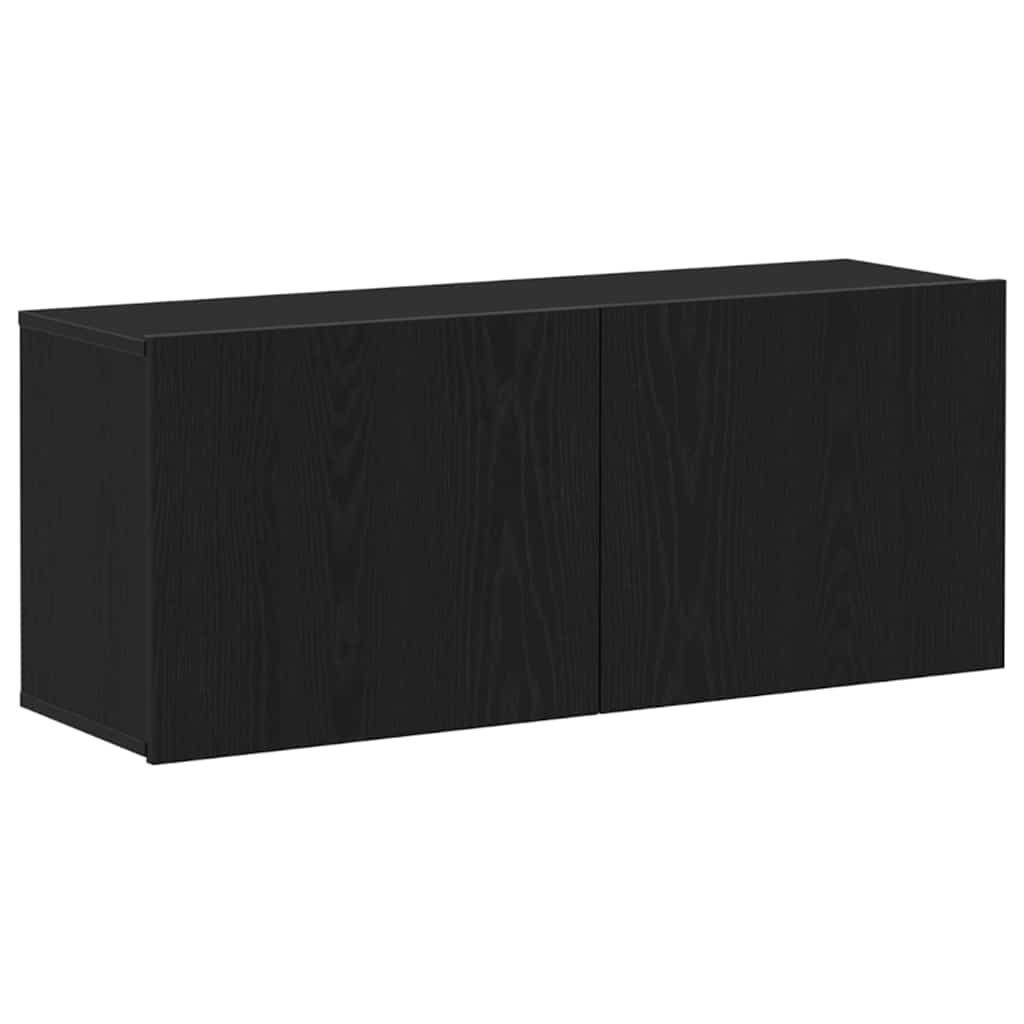 vidaXL Zestaw szafek RTV Czarny Dąb 100 x 30 x 41 cm