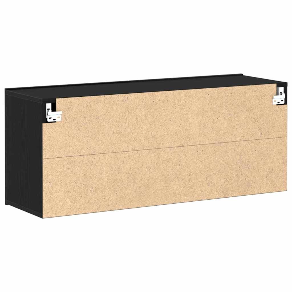 vidaXL Zestaw szafek RTV Czarny Dąb 100 x 30 x 41 cm