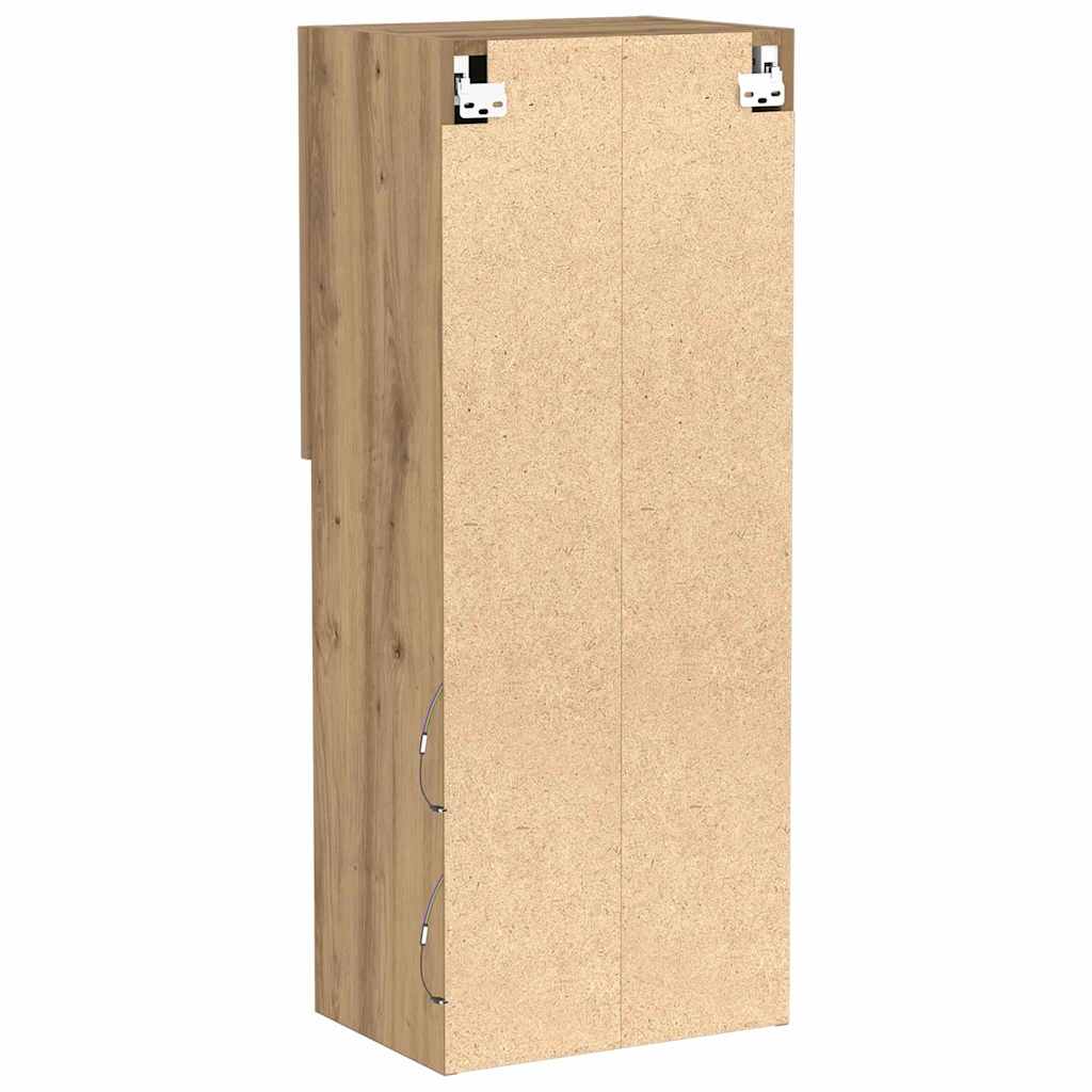 vidaXL Zestaw szafek RTV z LED Dąb rzemieślniczy 40,5 x 30 x 102 cm