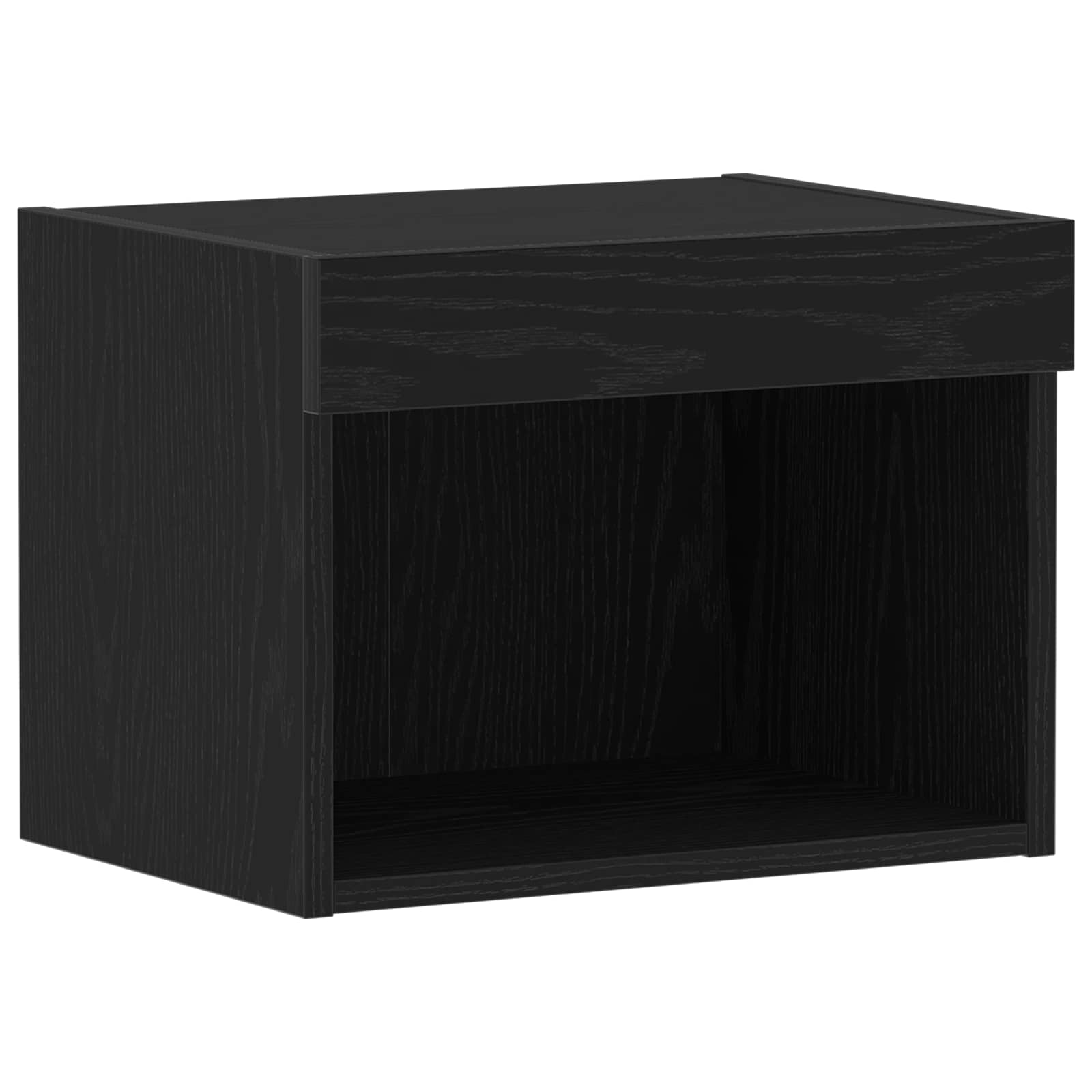vidaXL Zestaw szafek RTV z LED Czarny Dąb 40 x 30 x 30 cm