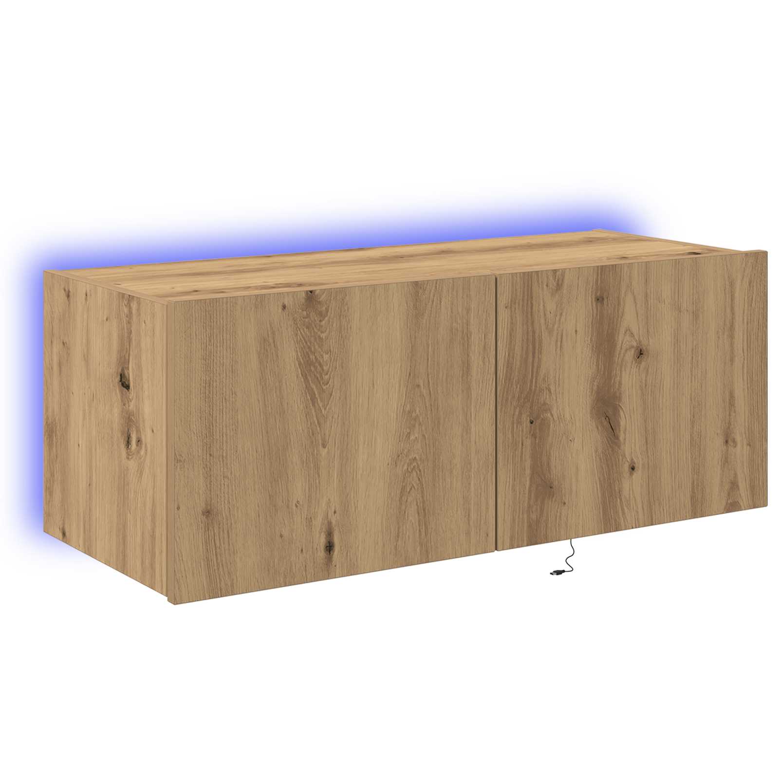 vidaXL Szafka pod telewizor z LED Dąb rzemieślniczy 80 x 35 x 31 cm