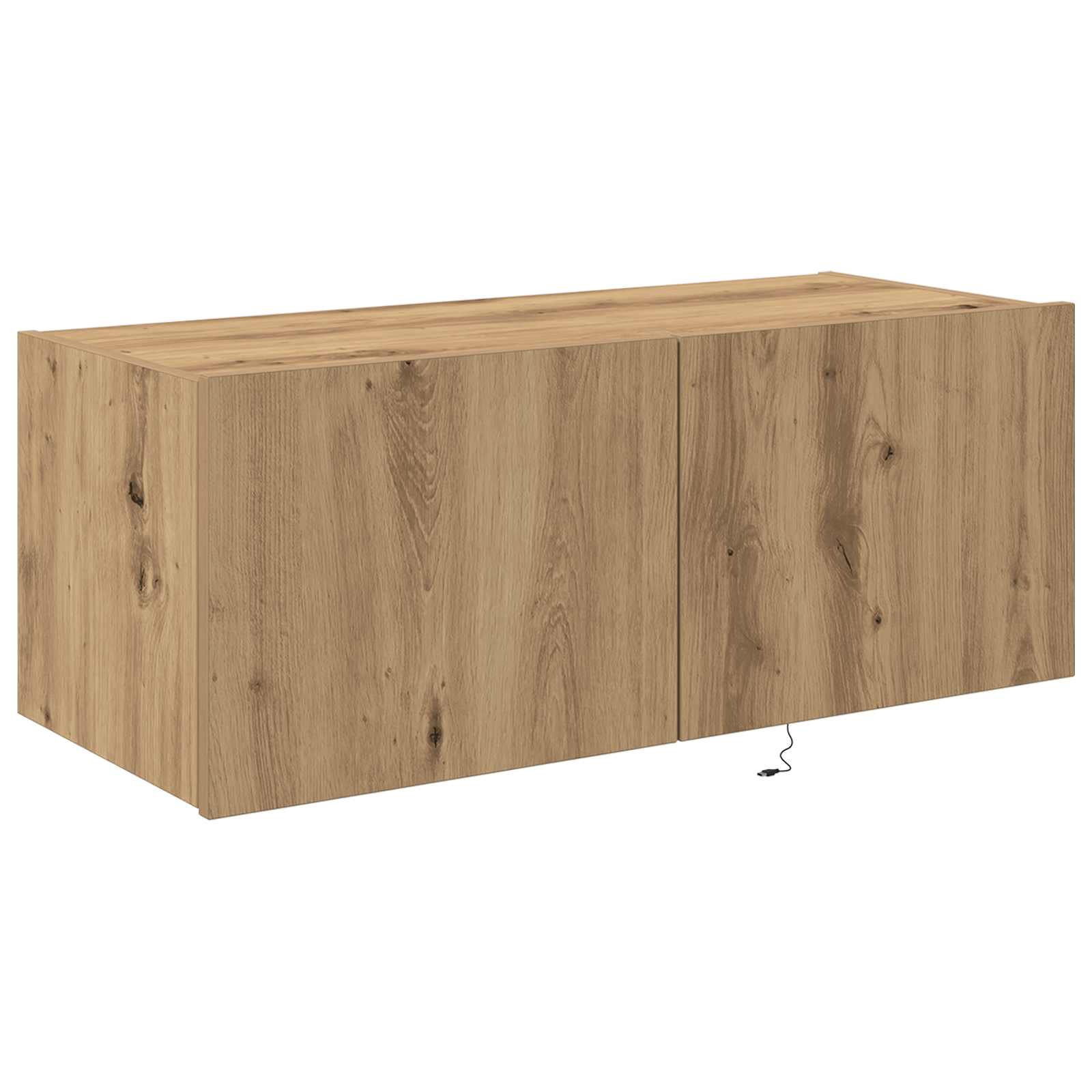 vidaXL Szafka pod telewizor z LED Dąb rzemieślniczy 80 x 35 x 31 cm