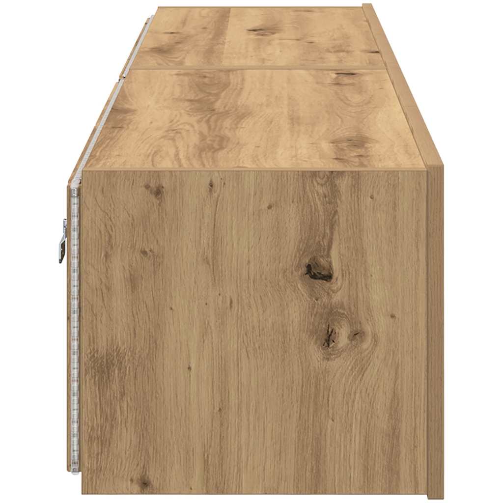 vidaXL Szafka pod telewizor 2 pcs Dąb rzemieślniczy 80 x 35 x 31 cm