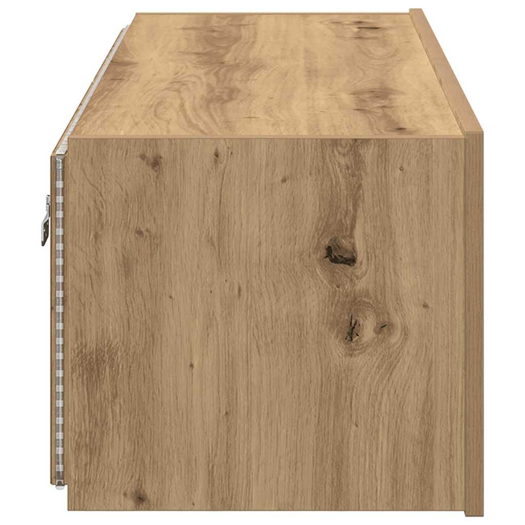 vidaXL Szafka pod telewizor z LED Dąb rzemieślniczy 100 x 35 x 31 cm