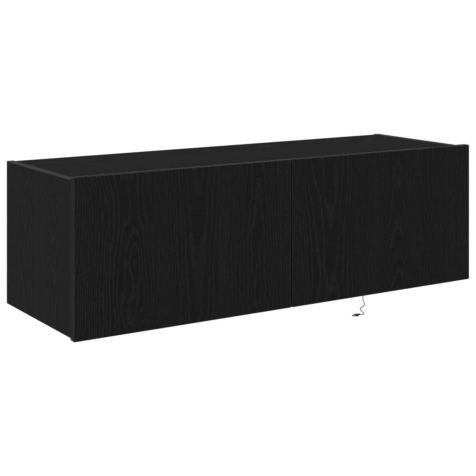 vidaXL Szafka pod telewizor z LED 2 pcs Czarny Dąb 100 x 35 x 31 cm