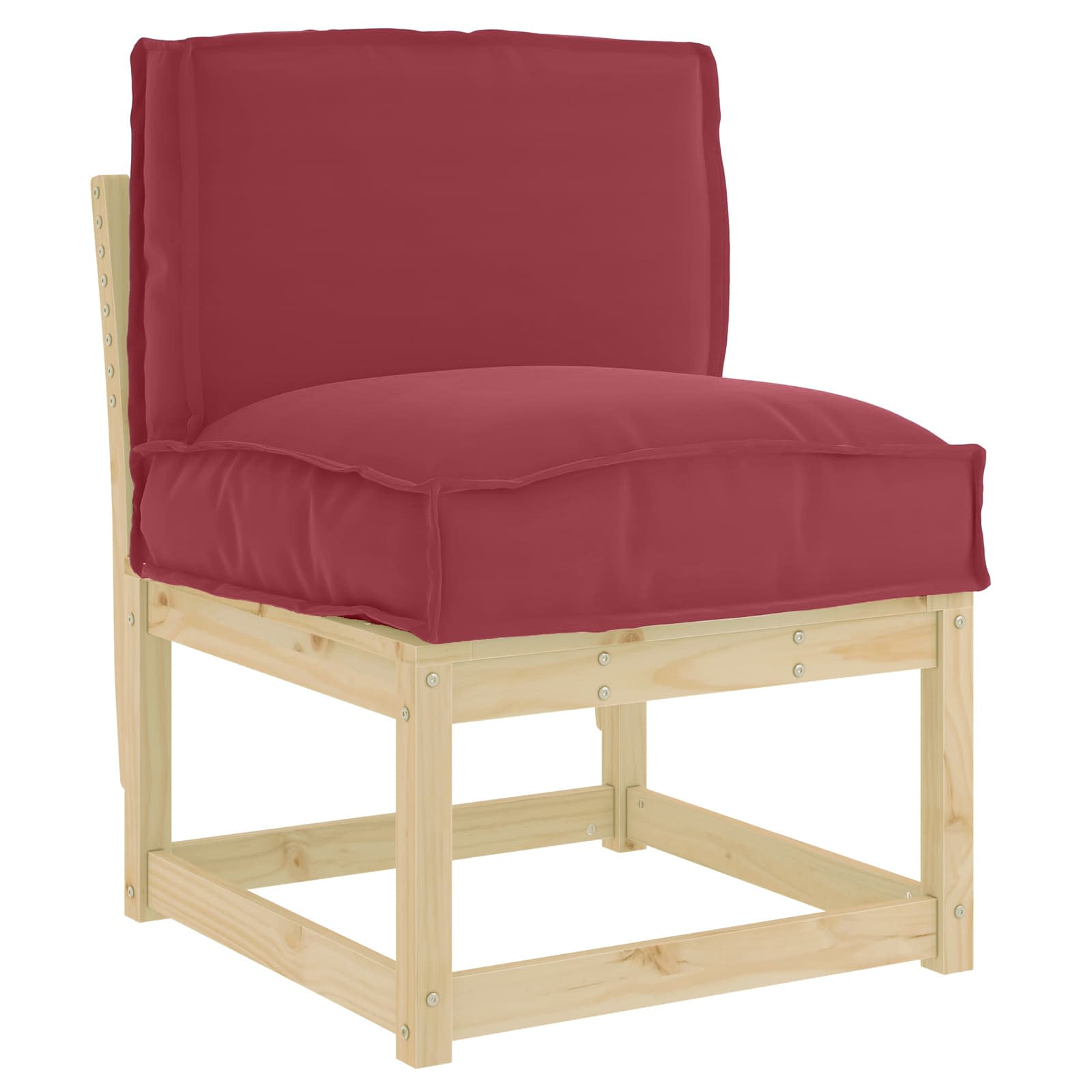 vidaXL Poduszka Czerwone wino 50 x 40 x 12 cm Materiał Oxford