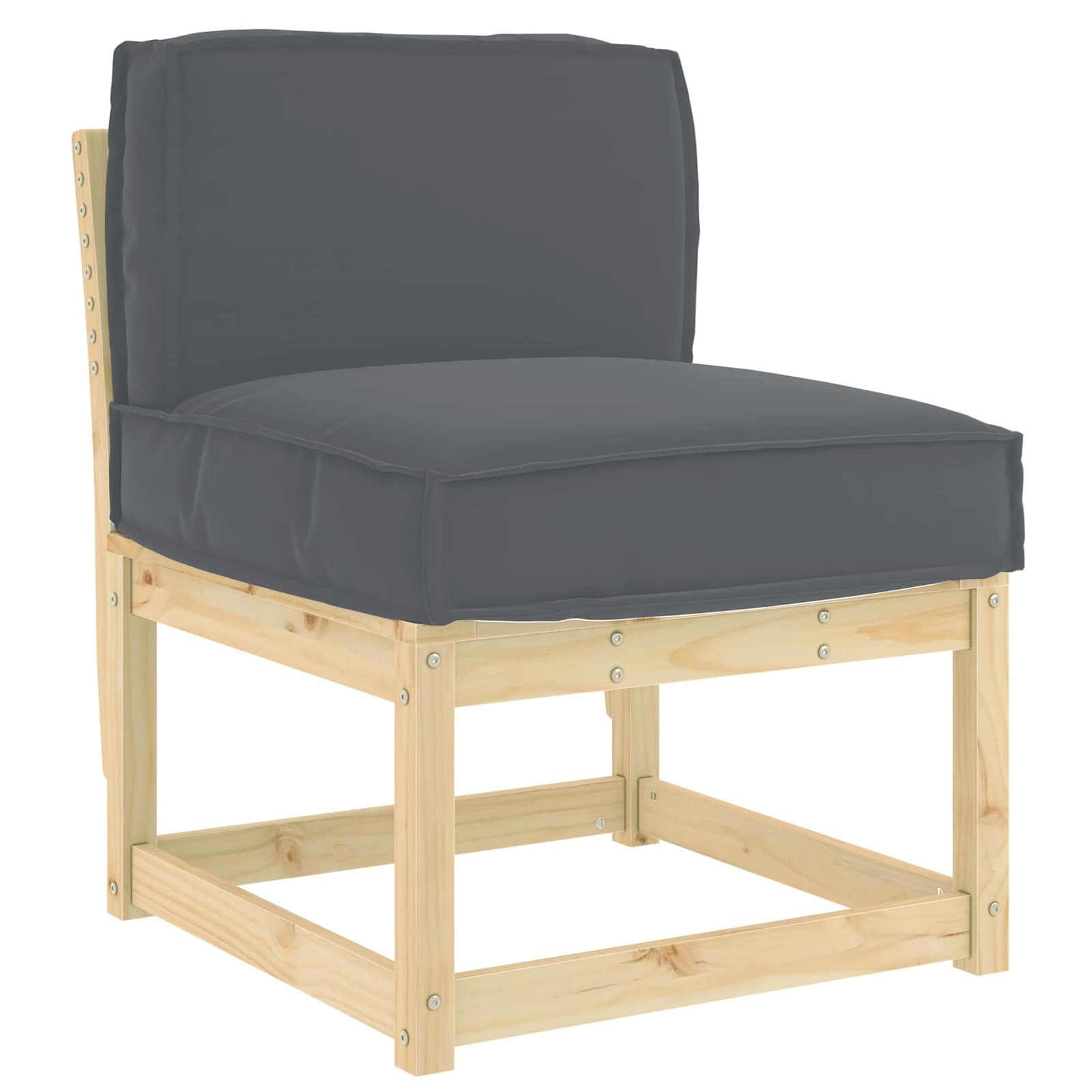 vidaXL Poduszka Antracyt 60 x 40 x 12 cm Materiał Oxford