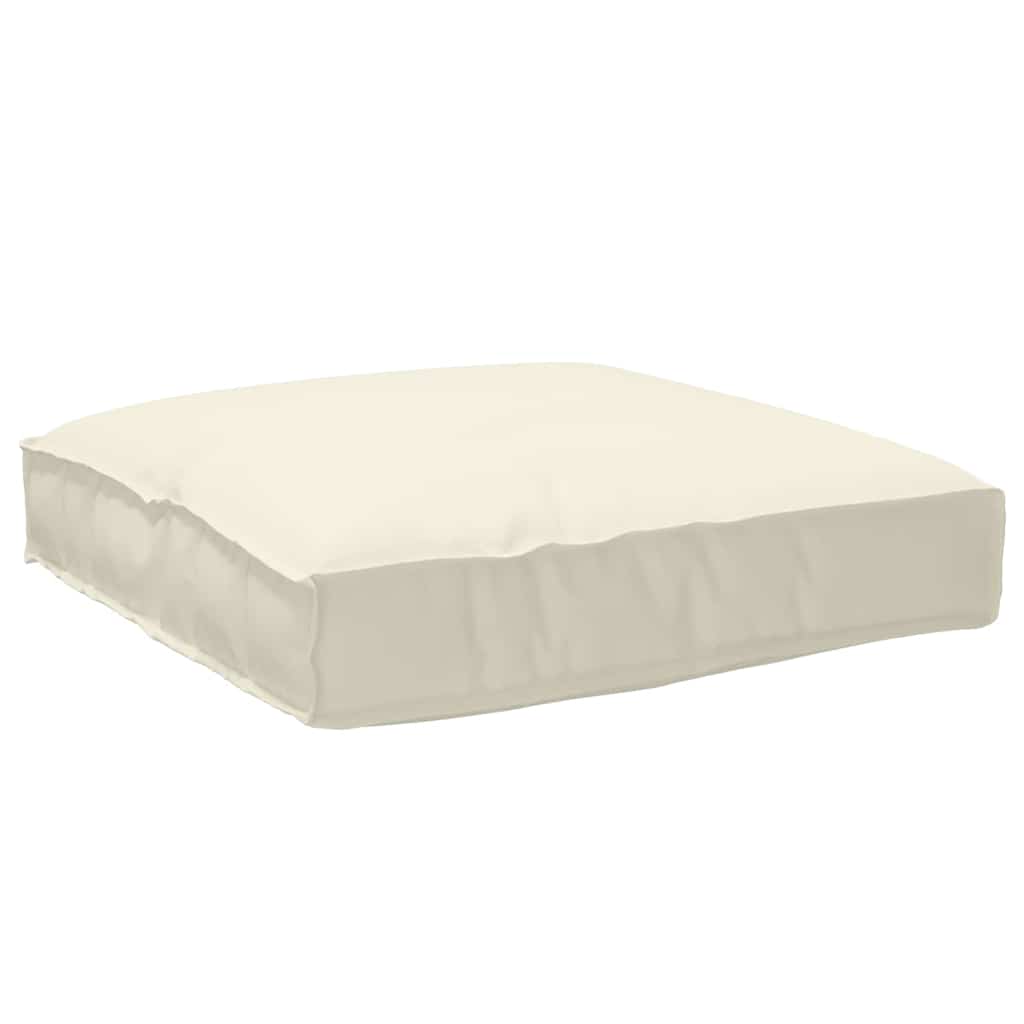 vidaXL Poduszka Kremowy 80 x 80 x 12 cm Materiał Oxford