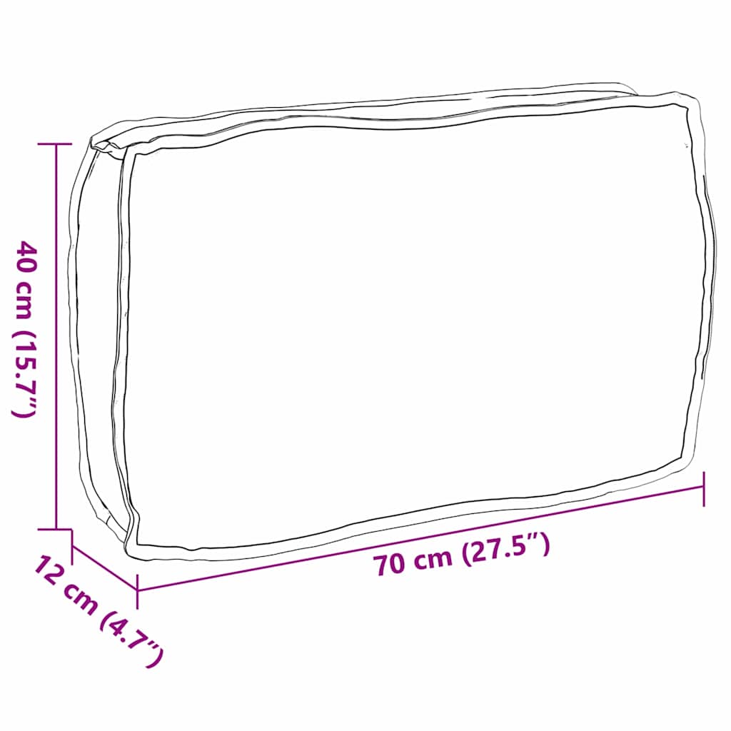 vidaXL Poduszka Kwiatowy Wielokolorowe 70 x 40 x 12 cm Materiał Oxford