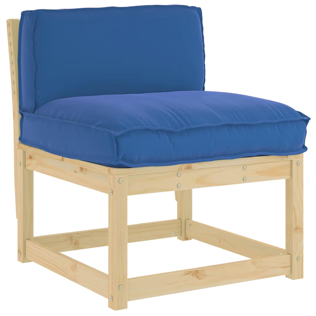 vidaXL Poduszka Niebieski królewski 80 x 40 x 12 cm Materiał Oxford