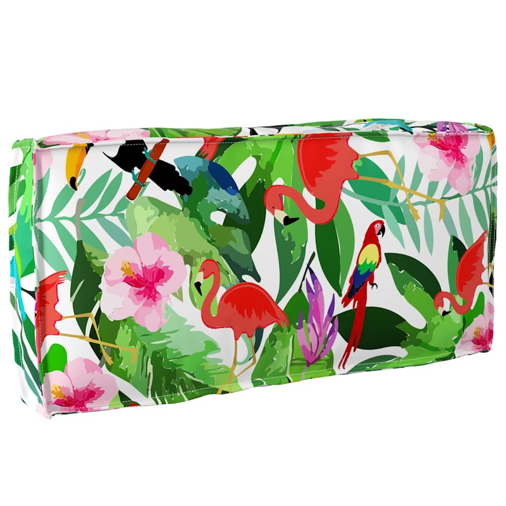 vidaXL Poduszka Kwiatowy Wielokolorowe 80 x 40 x 12 cm Materiał Oxford