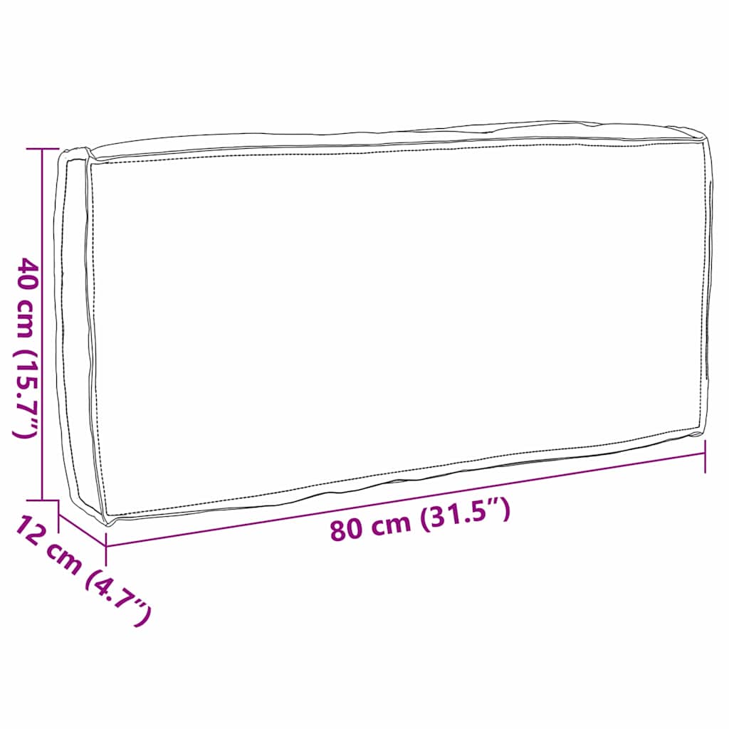 vidaXL Poduszka Kwiatowy Wielokolorowe 80 x 40 x 12 cm Materiał Oxford