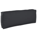 vidaXL Poduszka Czarny 120 x 40 x 12 cm Materiał Oxford