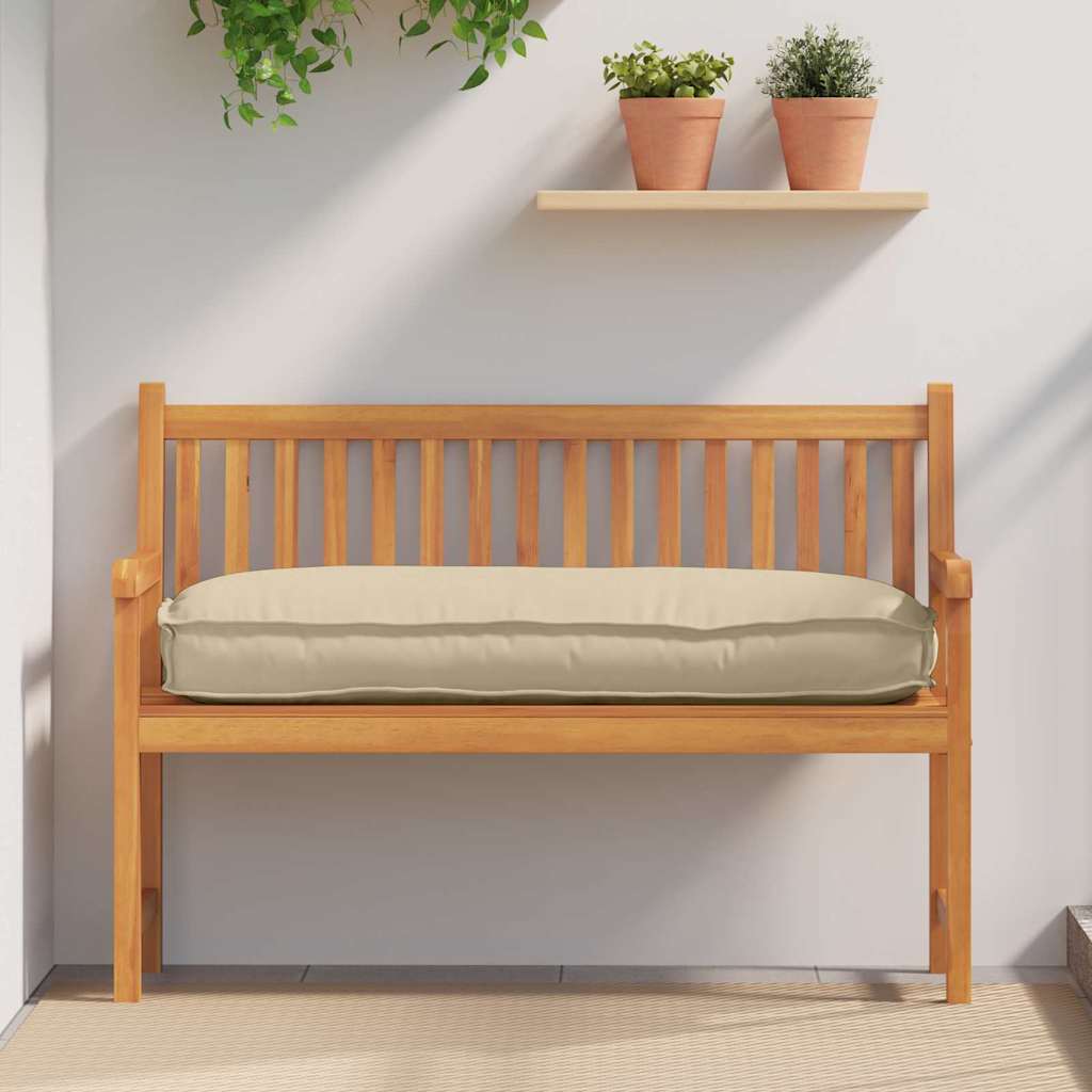 vidaXL Poduszka Beżowy 120 x 50 x 12 cm Materiał Oxford