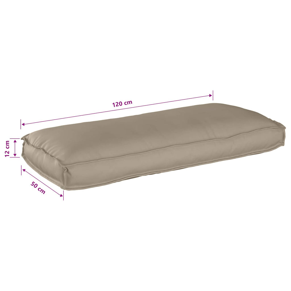 vidaXL Poduszka Ciemnoszary 120 x 50 x 12 cm Materiał Oxford
