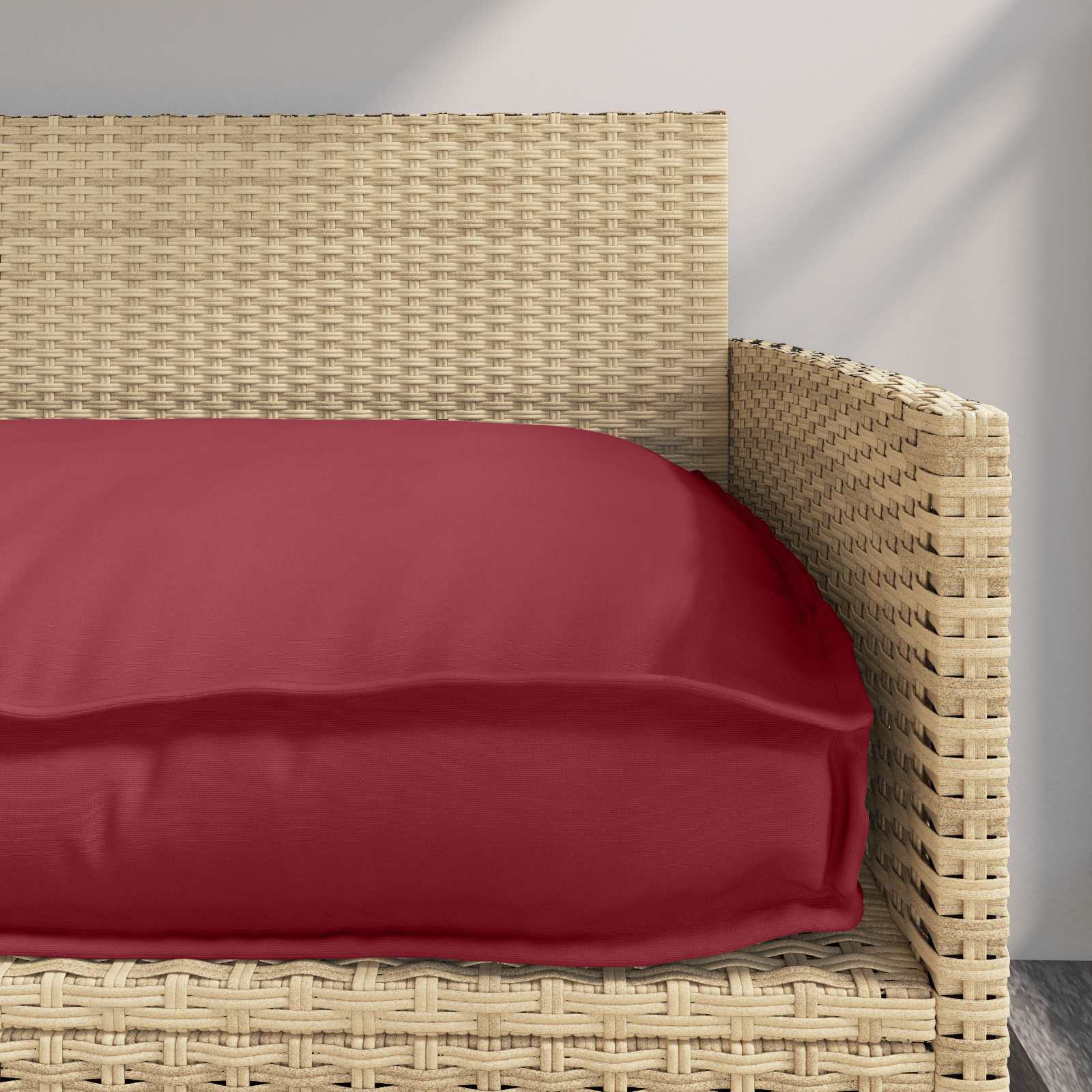 vidaXL Poduszka Czerwone wino 120 x 60 x 12 cm Materiał Oxford