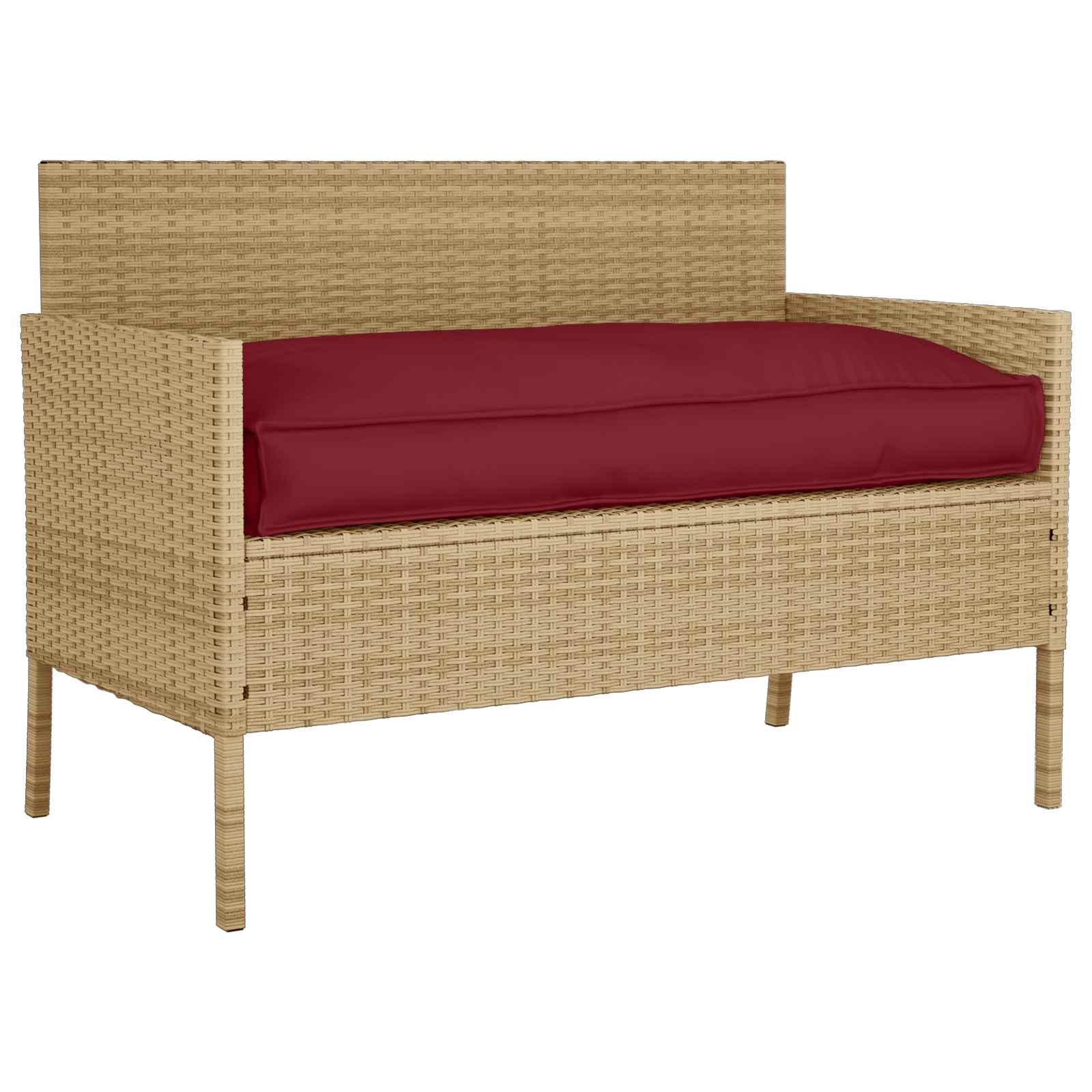 vidaXL Poduszka Czerwone wino 120 x 60 x 12 cm Materiał Oxford