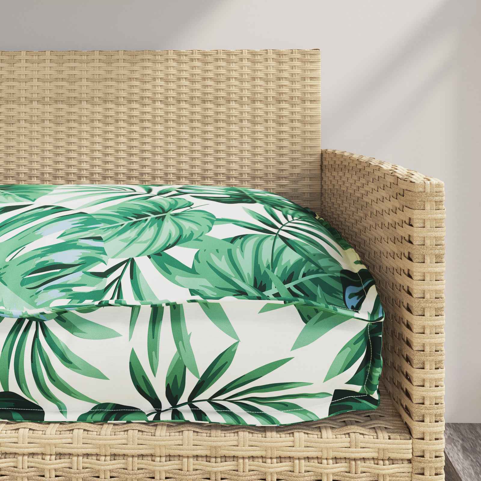 vidaXL Poduszka Wzór liścia 120 x 60 x 12 cm Materiał Oxford Liść