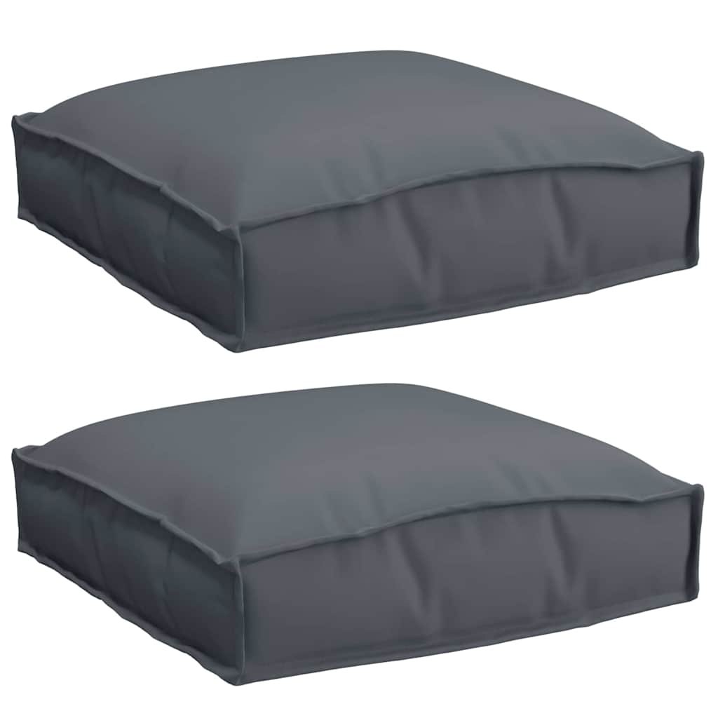 vidaXL Poduszka 2 pcs Antracyt 40 x 40 x 8 cm Materiał Oxford