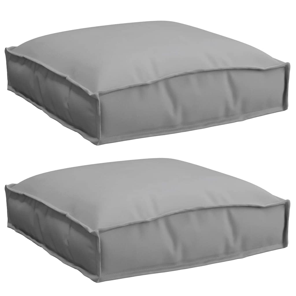 vidaXL Poduszka 2 pcs Szary 40 x 40 x 8 cm Materiał Oxford