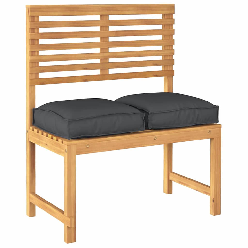 vidaXL Poduszka 2 pcs Czarny 40 x 40 x 8 cm Materiał Oxford