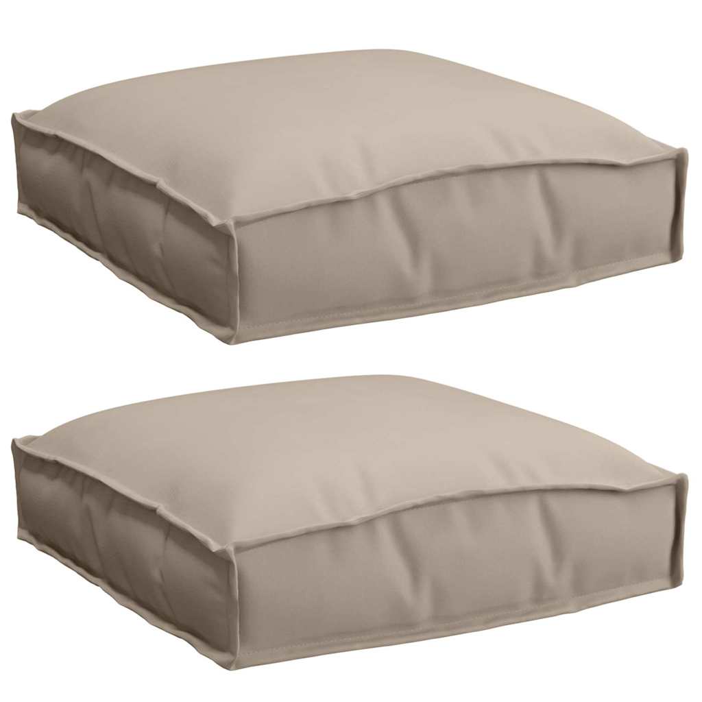 vidaXL Poduszka 2 pcs Ciemnoszary 40 x 40 x 8 cm Materiał Oxford