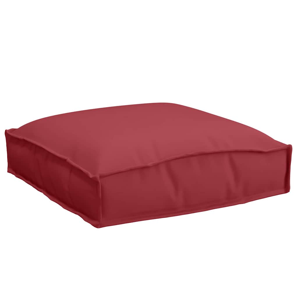 vidaXL Poduszka 2 pcs Czerwone wino 40 x 40 x 8 cm Materiał Oxford