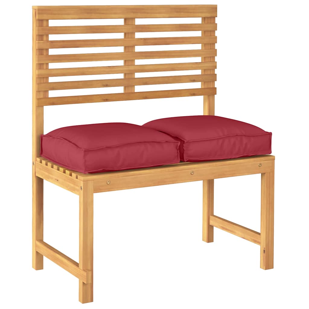 vidaXL Poduszka 2 pcs Czerwone wino 40 x 40 x 8 cm Materiał Oxford