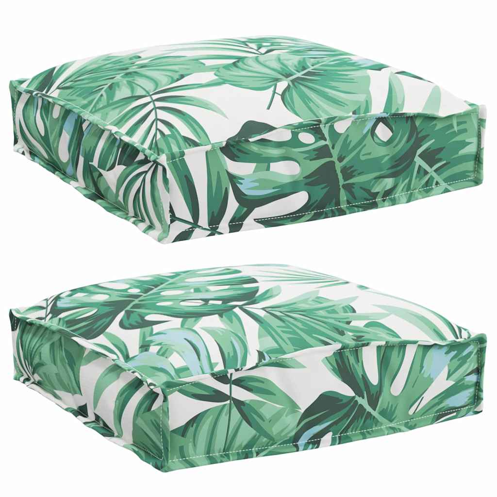 vidaXL Poduszka Liść 2 pcs Wzór liścia 40 x 40 x 8 cm Materiał Oxford