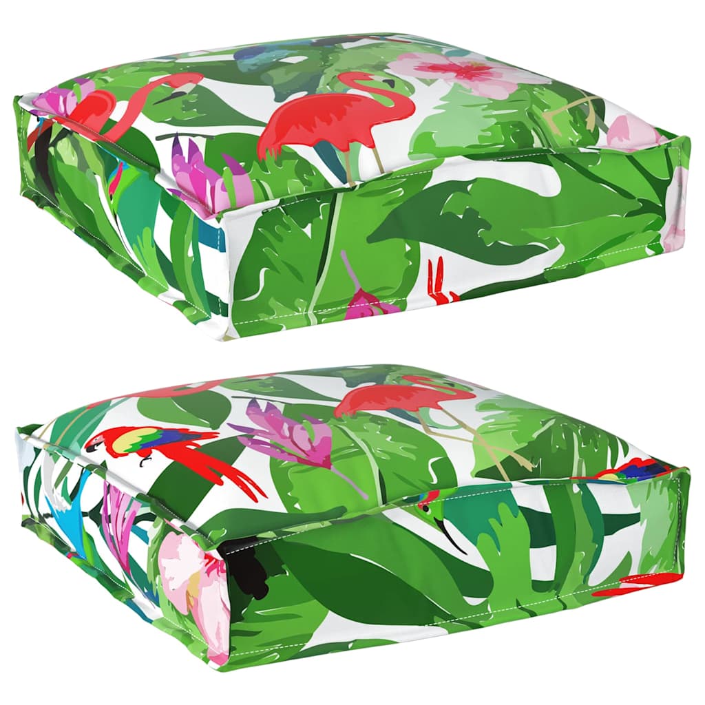 vidaXL Poduszka 2 pcs Wielokolorowe 40 x 40 x 8 cm Materiał Oxford
