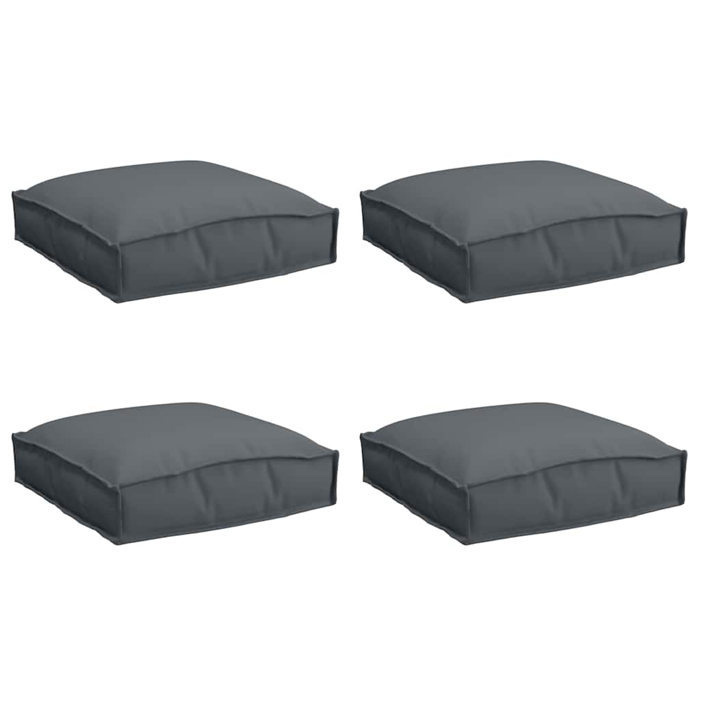 vidaXL Poduszka 4 pcs Antracyt 40 x 40 x 8 cm Materiał Oxford